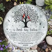 8'' Memorial Garden Stone Cardinal A Limb Has Fallen Nana Dada Dad Mom Passed Away Sympathy Keepsake Loved One Husband Son Sister Father Mother in Law Condolence Idea Gift Home Garden Decor HS8-8