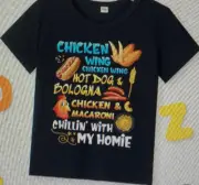 Chicken Wing Chicken Wing Hot Dog & Bologna Shirt Size 5Y-6Y