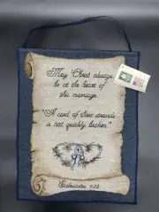 Manuel Woodworkers & Weavers "May Christ Always... Scripture Tapestry Bannerette