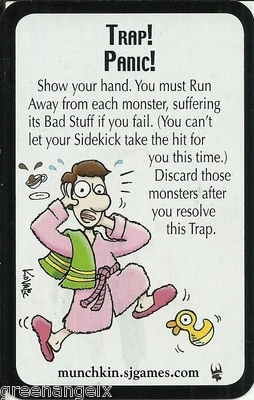 STEVE JACKSON GAMES - STAR MUNCHKIN PROMO CARD : TRAP! PANIC!