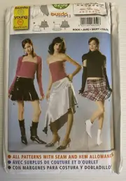 Burda Young 8250 Sewing Pattern Sizes: 8-20 Funky Teen Skirts