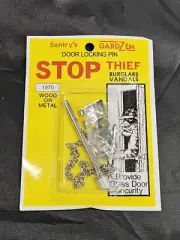 Sentry's GardZem Stop Thief - 1970- Wood or Metal Doors Locking Pin