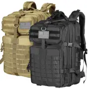 45L Military Tactical Backpacks Molle Assault Pack 3 Day Out Bag Hiking Rucksack