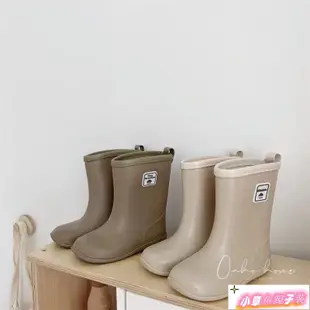 現貨免運韓國兒童雨靴防滑耐磨 學生防水中筒雨鞋 韓國兒童雨鞋 硅膠兒童雨鞋【貝拉童館】