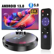 Smart TV Box Android 13.0 4+32GB 8K Ultra HD BT5.0 WIFI6 Stream Player Quad Core