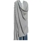 Blanket/Throw | Yak Wool Blend |Nepal |Handmade |Over-Sized | Light Gray & White