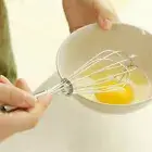 Mini 6Inchs Hand Stainless Steel Rotate Egg Beater Whisk Mixer Foamer Stir##b