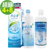 在飛比找momo購物網優惠-【沖立淨】玻尿酸多效保養液360ml x4瓶+無汞生理緩衝液