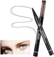 Microblading Tattoo Eyebrow Ink Pen Eye Brow Pencil Brow Enhancer Stencil AU (03# Dark Brown)