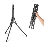 NEEWER Light Stand with 180°Reversible Legs,70'' Foldable Travel Tripod Stand