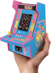 Ms. Pac-Man Micro Player Pro: Classic Arcades 6.75" Portable Video Game, Retro G