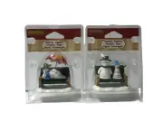 Lot's For (2) 2015 LEMAX - Christmas Village - Snowmen/Benches #52368 & #52367