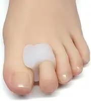 Mcvcoyh 10 Pack Clear Toe Spacers, Big Toe Separator (1st/2nd Toe), Bunion Corrector to Correct Big Toe Bunion, Overlapping Toes