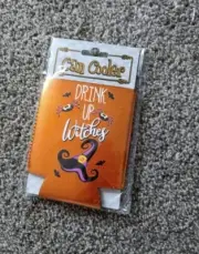 Spoontiques Drink Up Witches Can Cooler Koozie - Orange