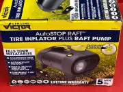VICTOR HOPKINS AUTOSTOP RAFT TIRE INFLATOR PLUS RAFT PUMP AUTOMATICALLY SHUT-OFF