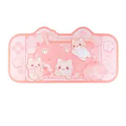 ANYMOB Mouse Pad Pink Cat Kawaii Gaming Mat Bunny Desk Pad Rubber Mat Protector