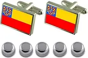 [Select Gifts] Shirt Dress Studs Znojmo City Czech Republic Flag Cufflinks