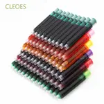 CLEOES 高品質鋼筆筆芯學生墨盒鋼筆墨水 2.6 毫米 3.4 毫米墨水筆辦公用品學校用品文具彩色墨水