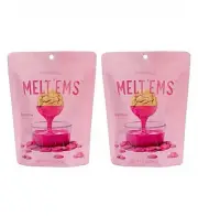 2 Pack Sweetshop MELT’EMS 12oz Bright Pink Color Chocolate Candy Melts NEW