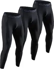 [DEVOPS] Men's 2 Packs Compression Cool Dry Tights Baselayer Running Active Leggings Pants