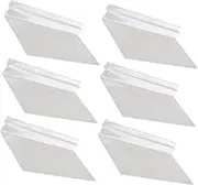NULYLU 6pcs Supermarket Shoes for Display Store Hanging Shoe Slatwall Home Plastic Stores Rack Accessories Shelves Retail Shelf Clear