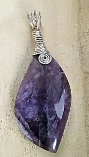 Beautiful Amethyst Hand Wrapped In .925 Sterling Silver CCJP834