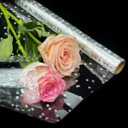 50 Ft Clear Cellophane Wrap Roll (34 in X 50 Ft) - 3 Mil Thicken Cellophane Roll