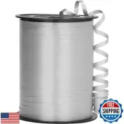 OMISELIO Silver Curling Ribbon - 500 Yard, 3/16" Curly Ribbon for Gift Wrappi