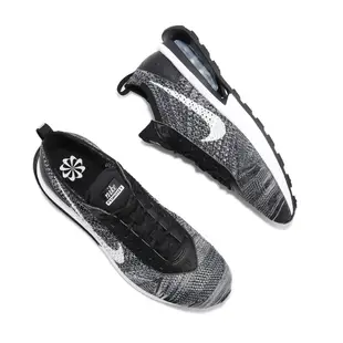 Nike 休閒鞋 Air Max Flyknit Racer 黑白 氣墊 針織鞋面 男鞋 ACS DJ6106-001