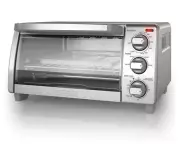 BLACK+DECKER 4-Slice Toaster Oven, Even Toast, 4 Cooking Functions