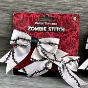 Gothic Romance Zombie stitch bows 2 Ct per pack Halloween accessory