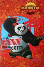 Kung Fu Panda A Real Warrior Never Quits Poster 22.5 x 34