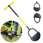 With Handle Trimming Shovel Half-Moon Serrated Edger Lawn Tool Weeding