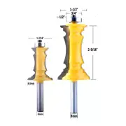 2 Bit Miter Frame Molding Router Bit Set 8mm Shank