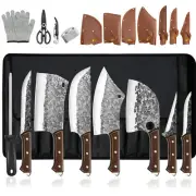 Kitchen Knife Set 14PCS High Carbon Sharp Stainless Steel Nonstick Chef Knife