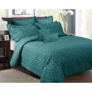 9 Piece Ultrasonic All Seasons Comforter Set