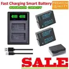 2x Power Battery + USB Type C Led Dual Charger for Panasonic Lumix DMW-BLC12