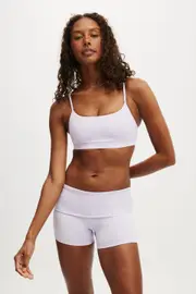 [Body] Body - 365 Keyhole Crop - Thistle M THISTLE