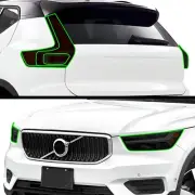 Fits Volvo XC40 2019-2022 Tail Head Light Precut Smoked PPF Tint Headlight Film (for: Volvo)