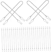 BESTYASH 24Pcs Metal Hanging Chains for Garden Plants Plant Basket Hangers with Hooks for Signs Ornaments and Holiday Decorations