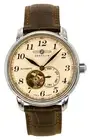 Zeppelin LZ 127 Graf 76665 Open Heart Cream Dial Automatic Analog 50M Mens Watch