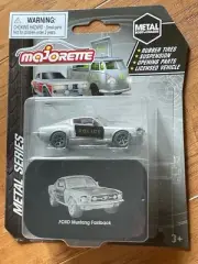 2021 MAJORETTE METAL SERIES FORD MUSTANG FASTBACK POLICE with TIN BOX
