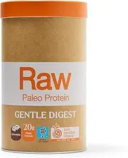 Amazonia Raw Gentle Digest Chocolate - ACO certified organic, gut friendly low FODMAP certified, plant based protein, real food ingredients, kosher, 20.7g protein per serve, 1kg