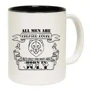 July Leo Birthday All Men Are Created Equal Mug Cup
