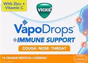 Vicks Vapodrops + Immune Support Orange Menthol Lozenges (16-Pieces)