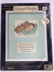 DIMENSIONS Treasured Thoughts " MAY ANGELS WATCH ME " Counted Cross Stitch KIT