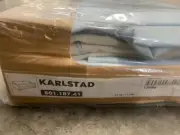 IKEA KARLSTAD Sofabed Sofa Bed Sleeper Couch Cover Slipcover - Sivik Light Blue