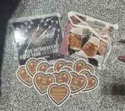 2 Paulaner Oktoberfest Beer Pennant String -Banner & 12 Coasters Set - Brand New