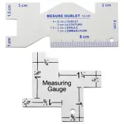 Precision Seam Measuring Metal Quilting Tailor Ruler Template Sewing Ruler5912