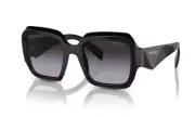 Prada SPR28ZS TCK90A 53 Black Gray Sunglasses 28ZS
